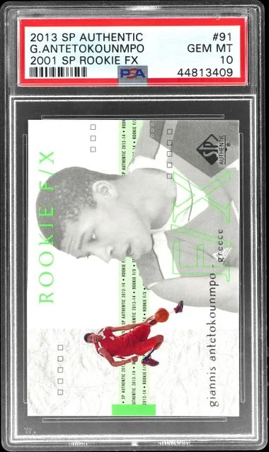 2013 SP Authentic Giannis Antetokounmpo 2001 SP Fx #91 card image