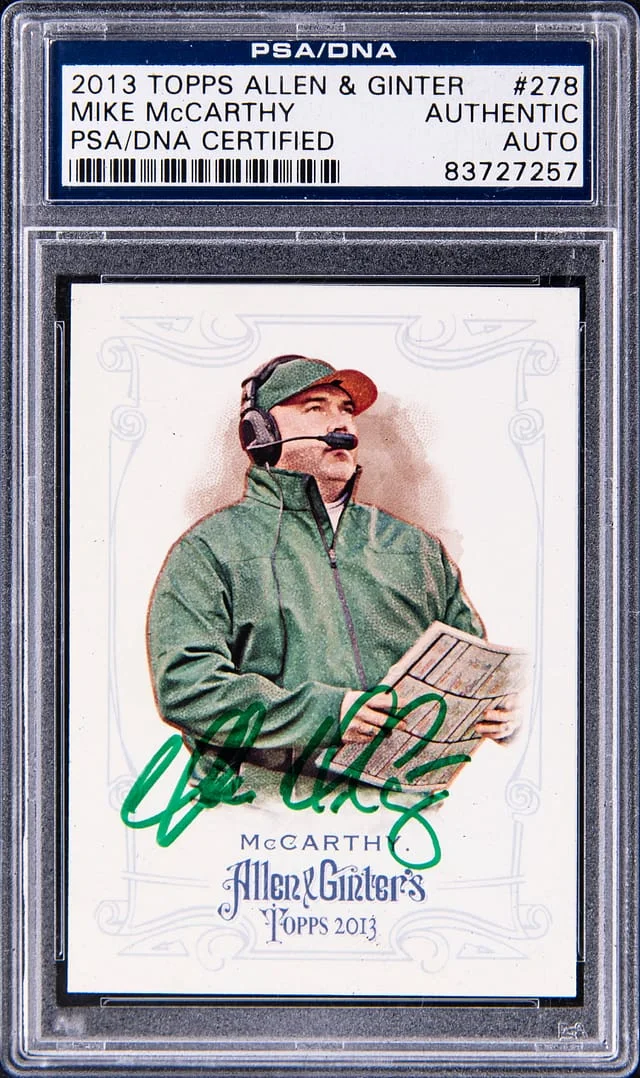 2013 Topps Allen & Ginter Mike McCarthy #278 card image