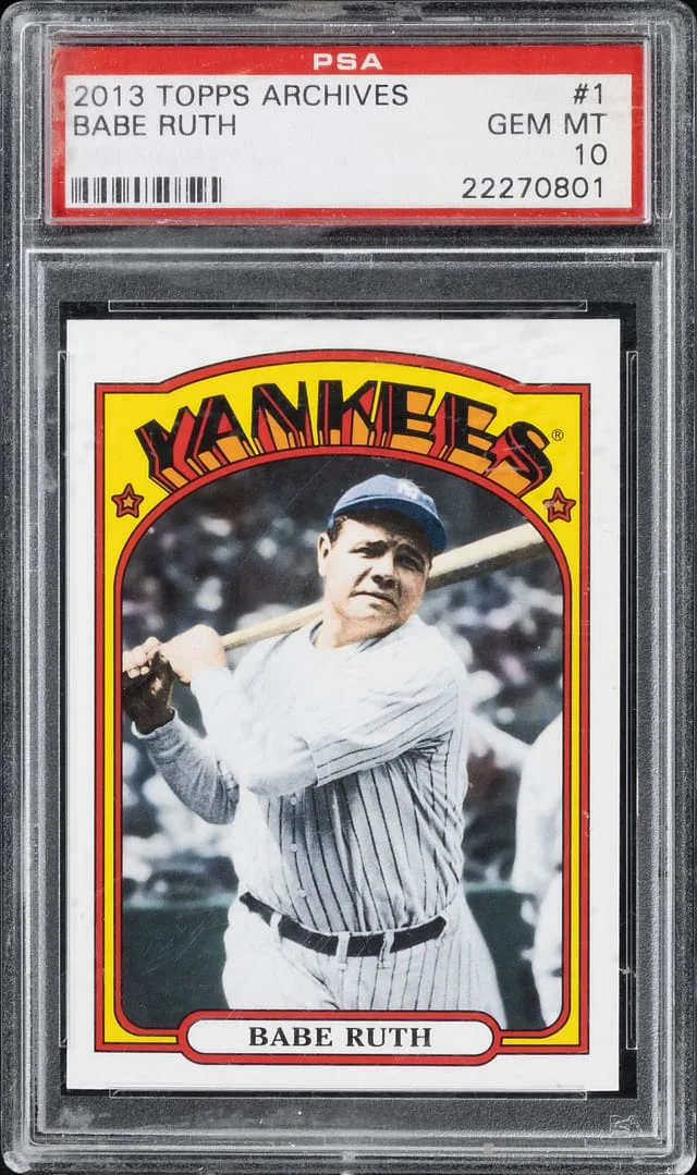 2013 Topps Archives Babe Ruth #1 card image