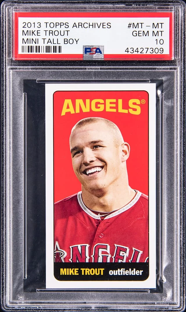 2013 Topps Archives Mike Trout Mini Tall Boy #MT-MT card image