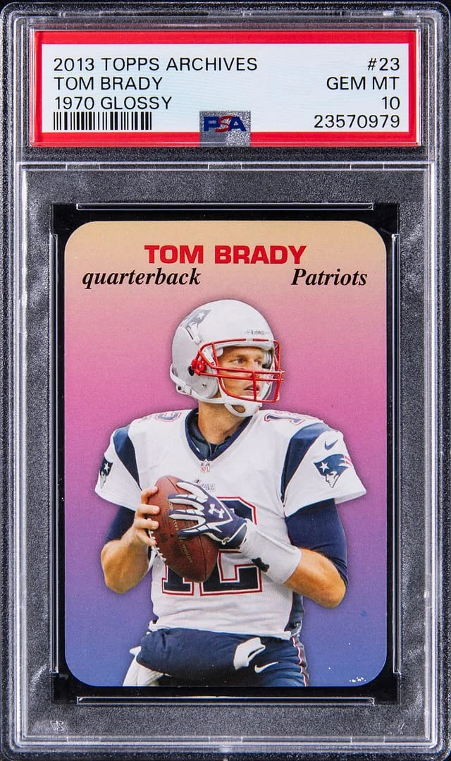 2013 Topps Archives Tom Brady 1970 Glossy #23 card image