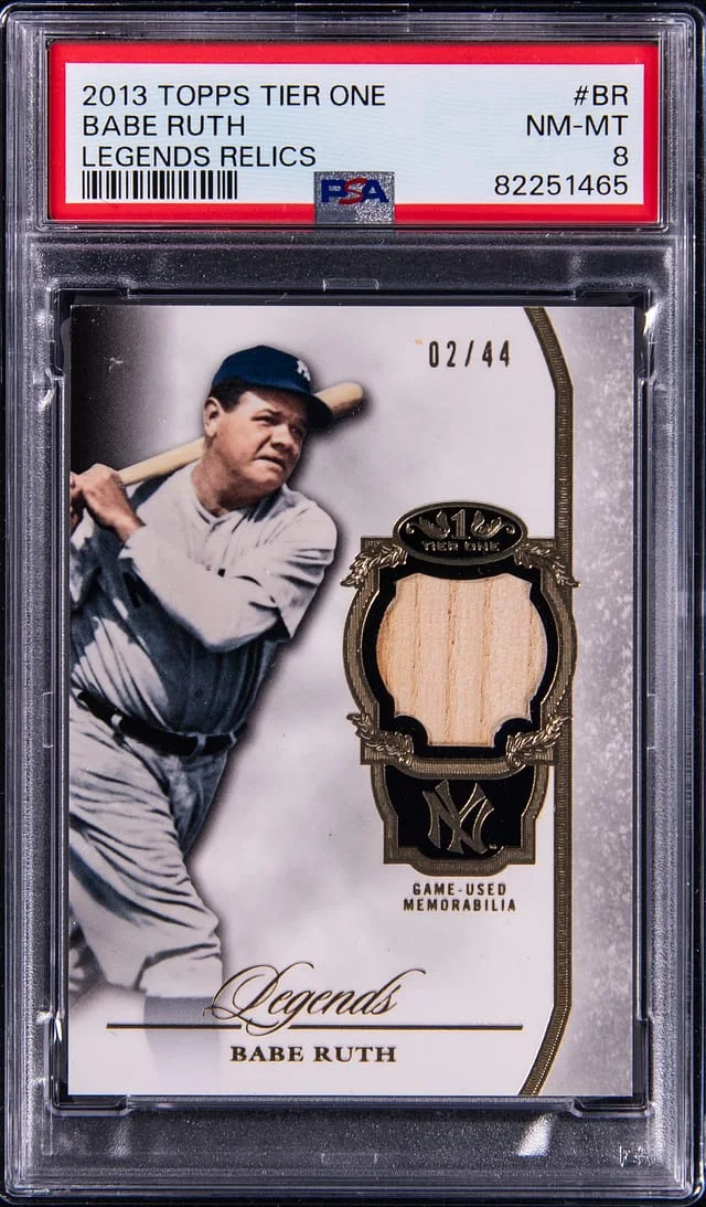 2013 Topps Babe Ruth Tier One Legends Relics #TORL-BR card image