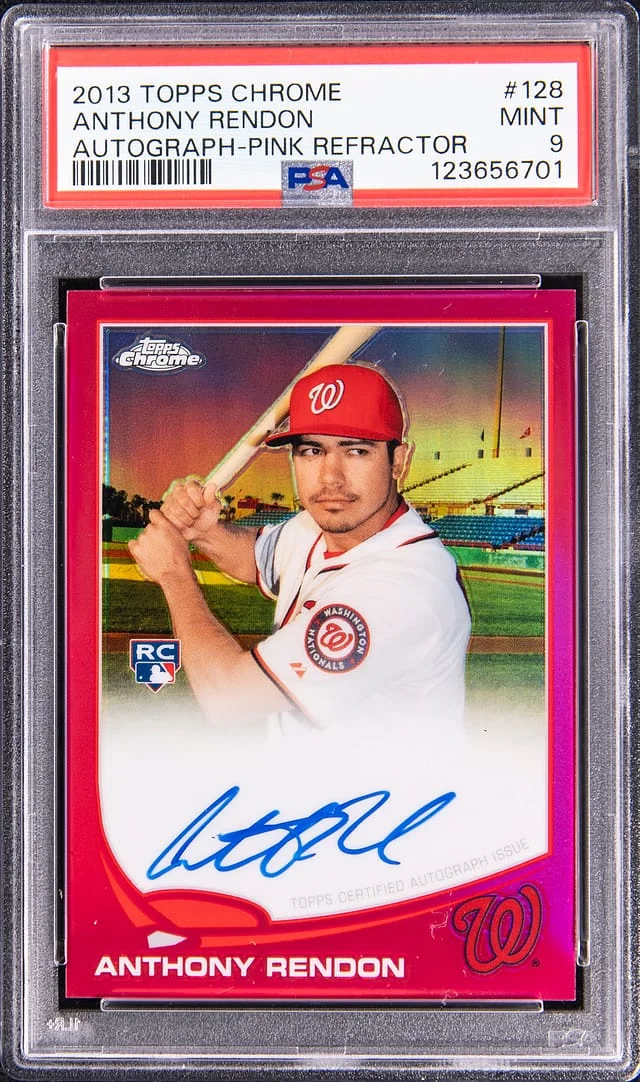 2013 Topps Chrome Anthony Rendon Autographs Gold Refractor #128 card image