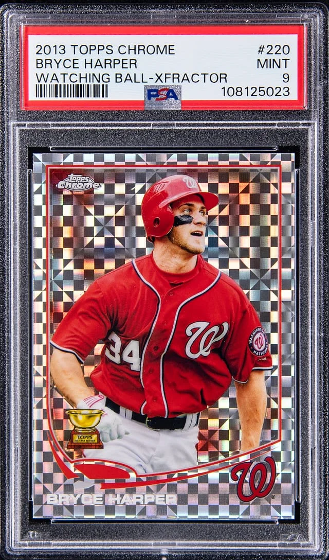 2013 Topps Chrome Bryce Harper, Watching Ball #220 card image