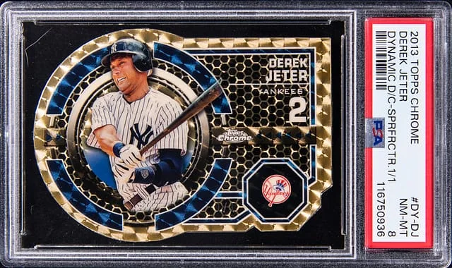 2013 Topps Chrome Derek Jeter Dynamic Die-Cut SuperFractor #DY-DJ card image