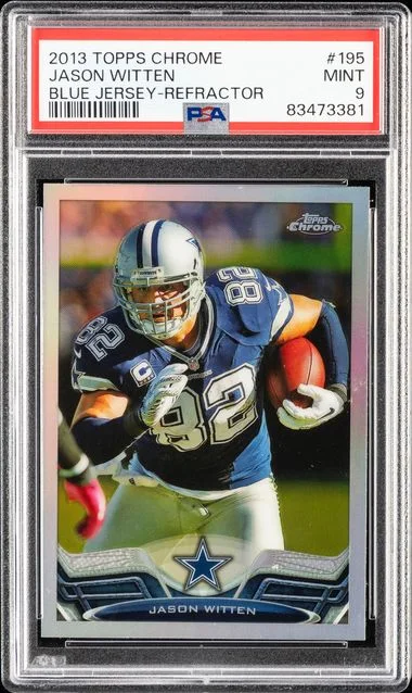 2013 Topps Chrome Jason Witten Blue Jersey-Refractor #195 card image