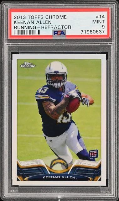 2013 Topps Chrome Keenan Allen Running-Refractor #14 card image