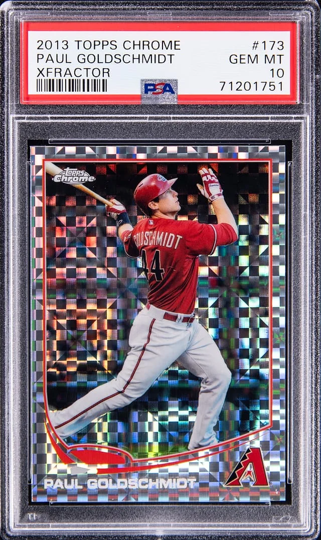 2013 Topps Chrome Paul Goldschmidt XFractor #173 card image
