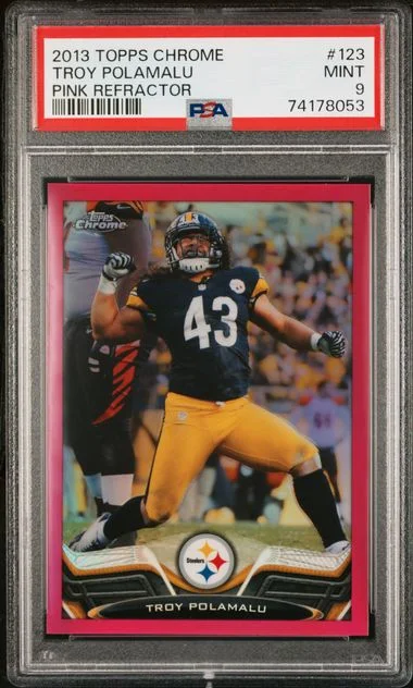 2013 Topps Chrome Troy Polamalu #123 card image