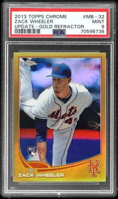 2013 Topps Chrome Update Zack Wheeler Gold Refractor #MB-32 card image