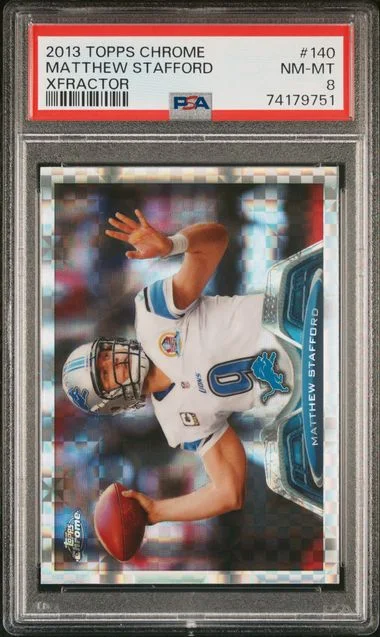 2013 Topps Chrome X-Factor#140 Matthew Stafford #no-number card image