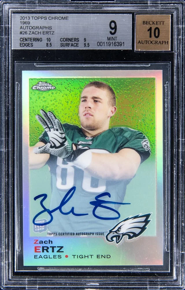 2013 Topps Chrome Zach Ertz 1969-Autographs #26 card image