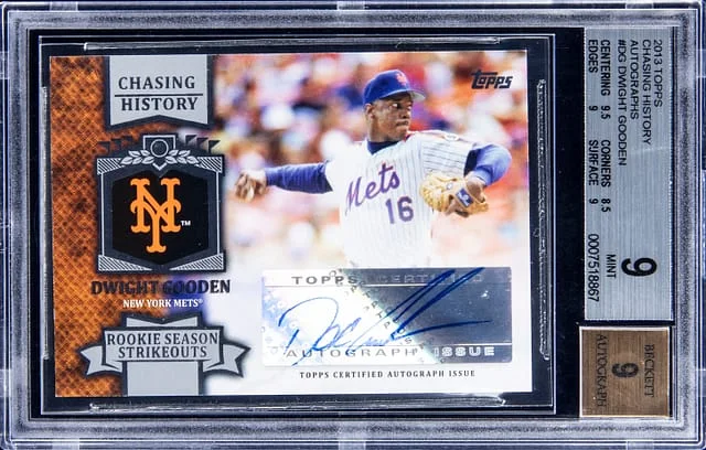 2013 Topps Dwight Gooden Chasing History Autographs #CHA-DG card image