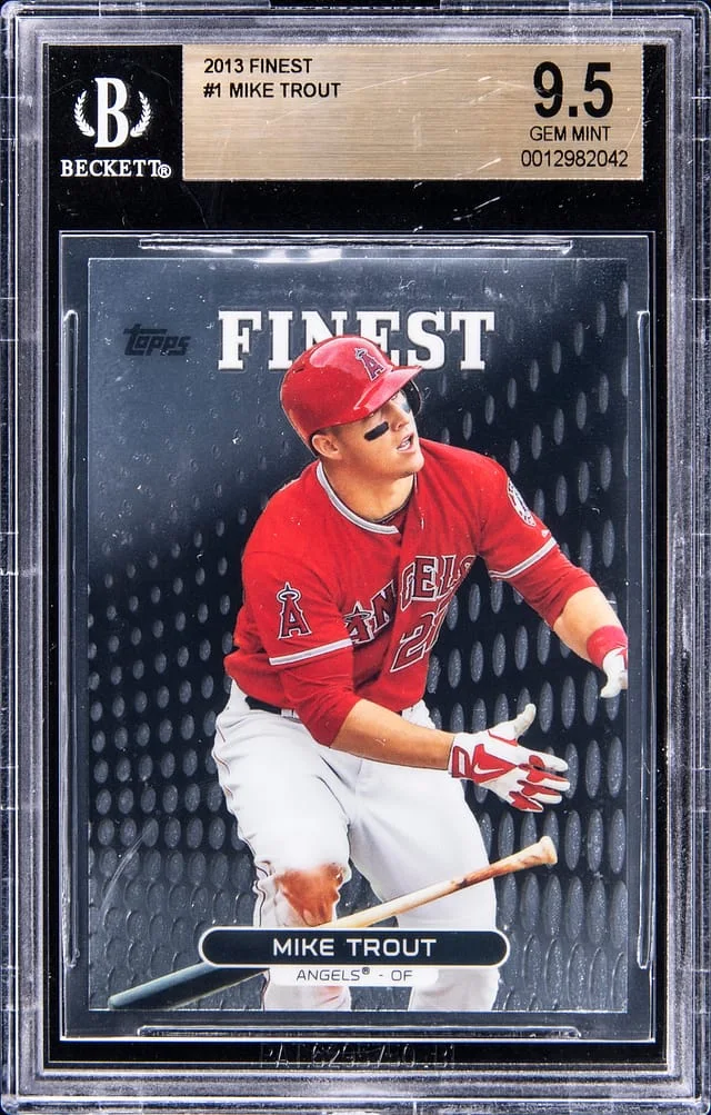 2013 Topps Finest Mike Trout #1 card image