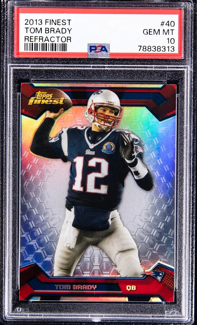 2013 Topps Finest Tom Brady Refractor #40 card image