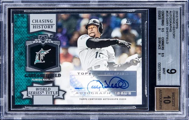 2013 Topps Gary Sheffield Chasing History #CHA-GS card image