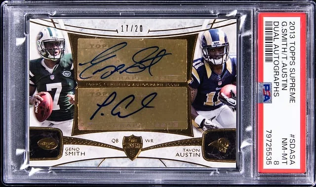 2013 Topps Geno Smith/Tavon Austin Supreme Dual Autographs #SDA-SA card image