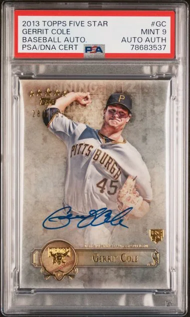 2013 Topps Gerrit Cole Five Star Baseball Autographs #GC card image