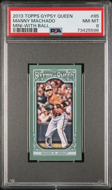 2013 Topps Gypsy Queen Manny Machado, With Ball #85 card image