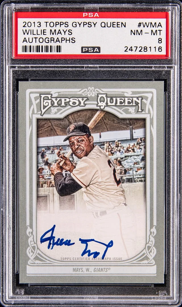 2013 Topps Gypsy Queen Willie Mays Autograph #GQA-WMA card image