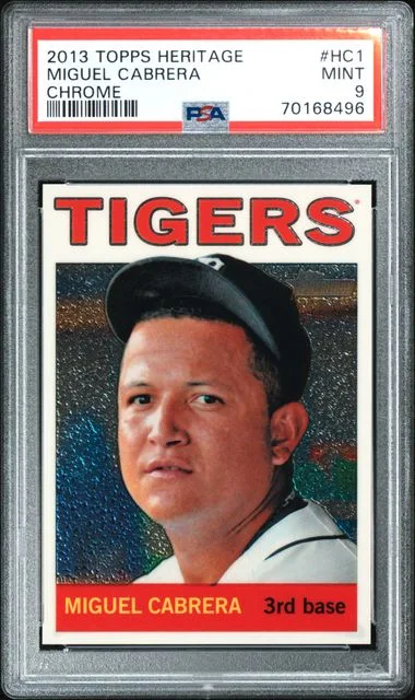 2013 Topps Heritage Chrome Miguel Cabrera #HC1 card image
