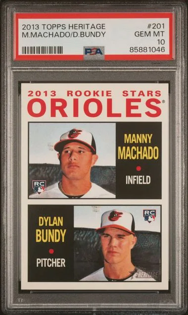 2013 Topps Heritage Dylan Bundy/Manny Machado #201 card image