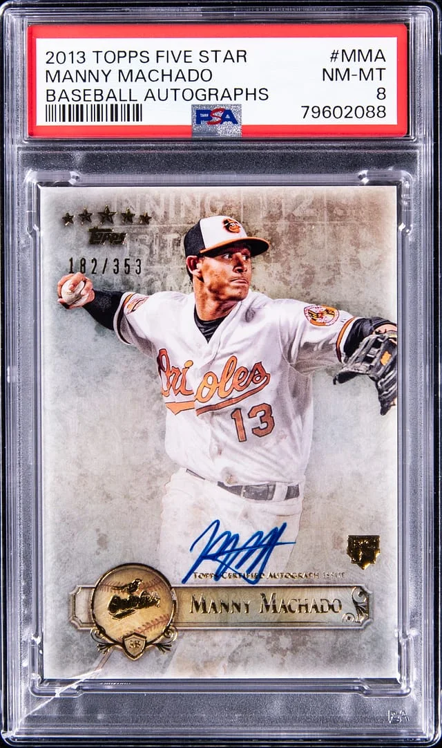 2013 Topps Manny Machado Five Star Autographs #FSBA-MMA card image