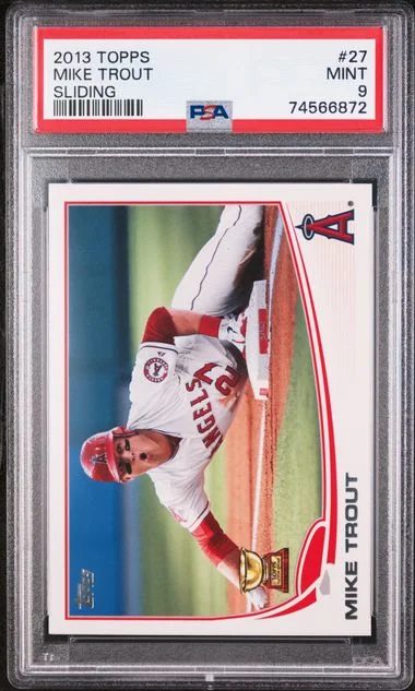 2013 Topps Mike Trout Sliding #27 card image