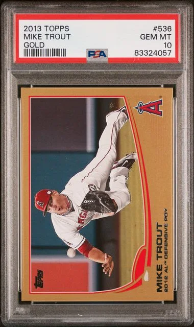 2013 Topps Mike Trout Gold #536 card image