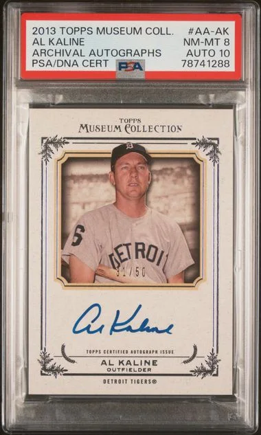 2013 Topps Museum Collection Al Kaline Archival Autographs #AA-AK card image