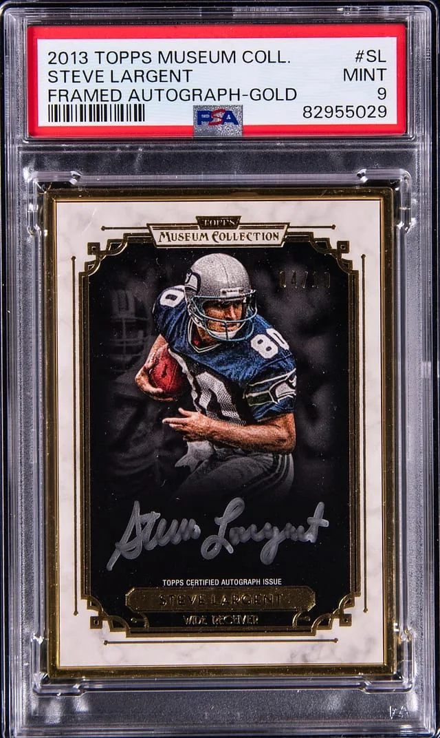 2013 Topps Museum Collection Steve Largent Framed Autograph Gold #MCFA-SL card image