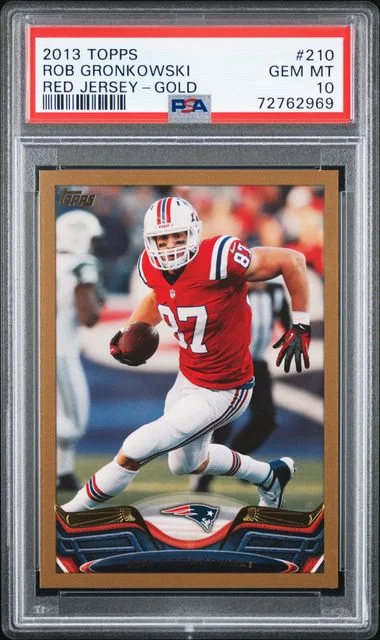 2013 Topps Rob Gronkowski, Red Gold #210 card image