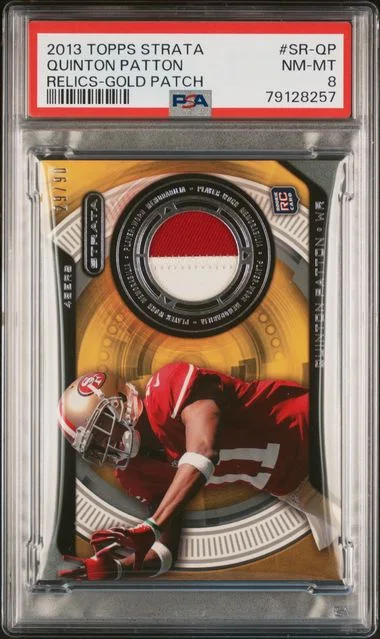 2013 Topps Strata Relics Gold Patch Sr-Qp Quinton Patton #no-number card image