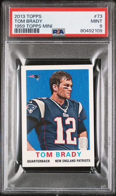 2013 Topps Tom Brady 59 Mini #73 card image