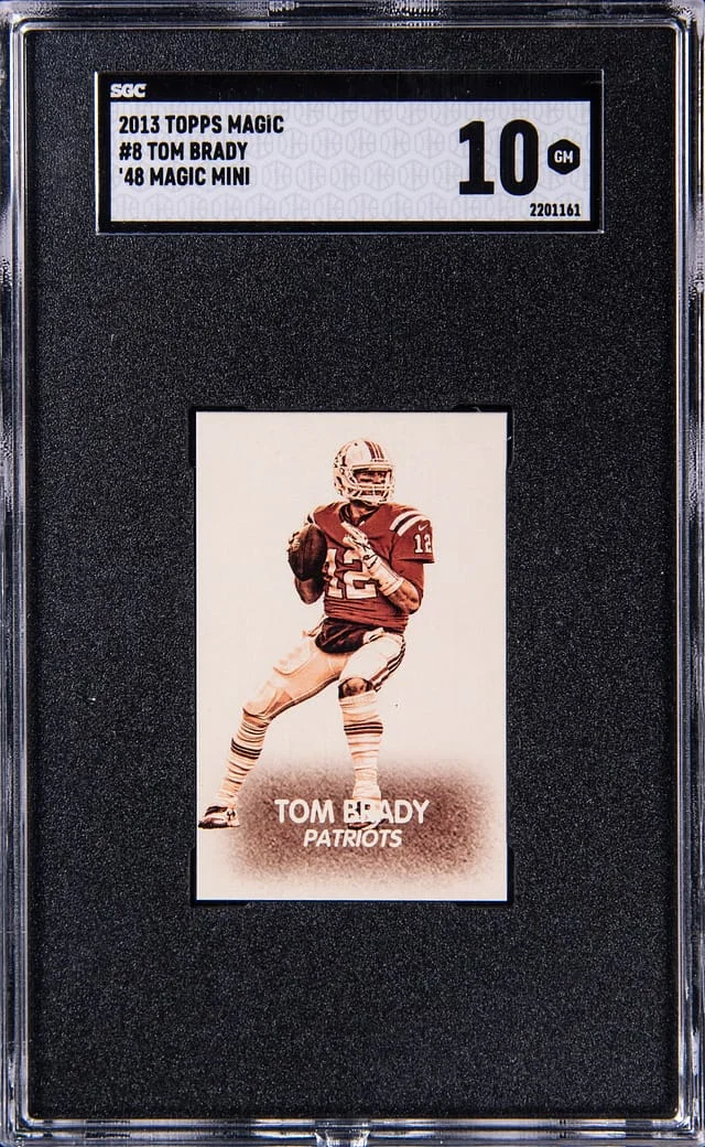 2013 Topps Tom Brady Magic 1948 Magic Mini #8 card image
