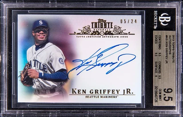 2013 Topps Tribute Ken Griffey Jr. Autographs Gold #TA-KG card image