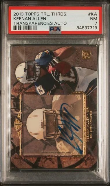 2013 Topps Triple Threads Keenan Allen Transparencies Autographs #KA card image