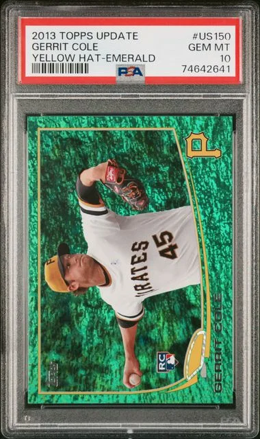 2013 Topps Update Gerrit Cole Yellow Hat-Wal-Mart Blue Border #US150 card image