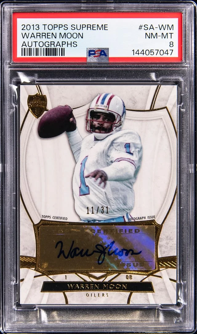 2013 Topps Warren Moon Supreme Autographs #SA-WM card image