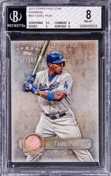 2013 Topps Yasiel Puig Five Star Rainbow #60 card image