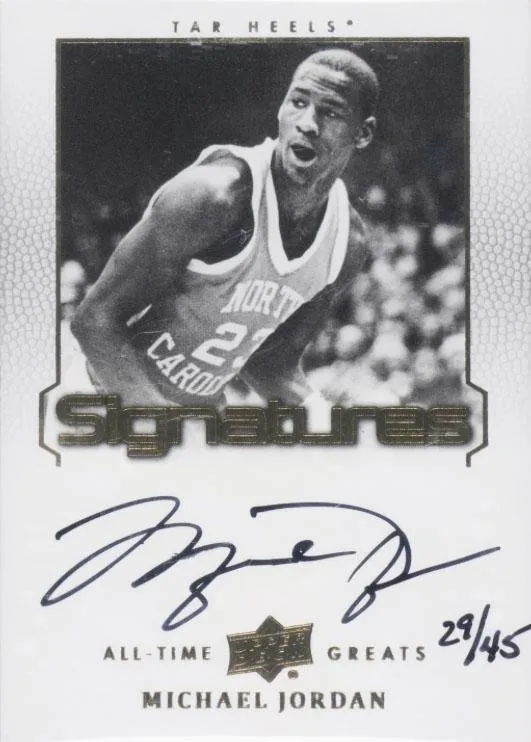 2013 Upper Deck All Time Greats Michael Jordan All-Time Greats Signatures #ATG-MJ16 card image