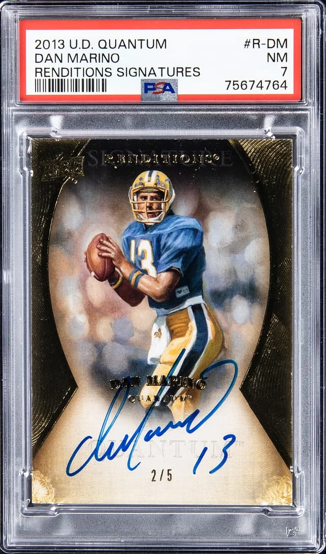 2013 Upper Deck Dan Marino Quantum Renditions Signature #R-DM card image