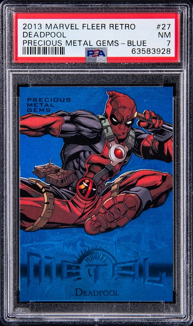 2013 Upper Deck Deadpool Fleer Retro Marvel Precious Metal Gems (PMG) Blue #27 card image