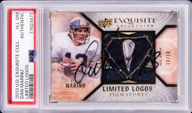 2013 Upper Deck Exquisite Collection Dan Marino Limited Logos #LL-DM card image