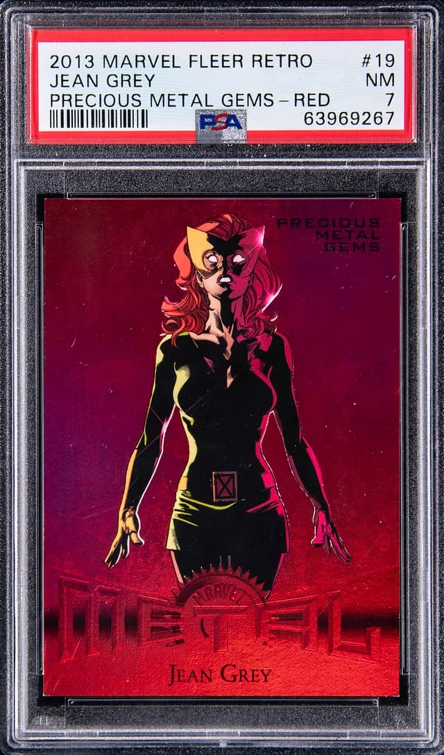 2013 Upper Deck Jean Grey Fleer Retro Marvel Precious Metal Gems (PMG) Red #19 card image