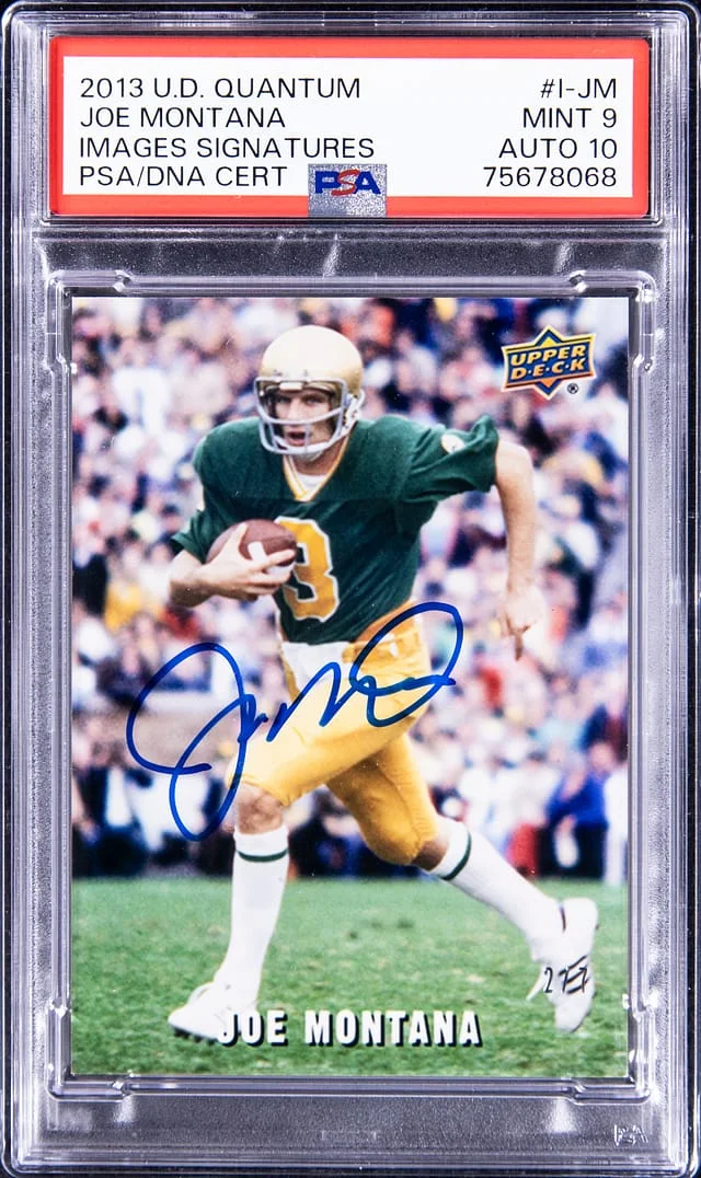 2013 Upper Deck Joe Montana Quantum Images Signatures #I-JM card image