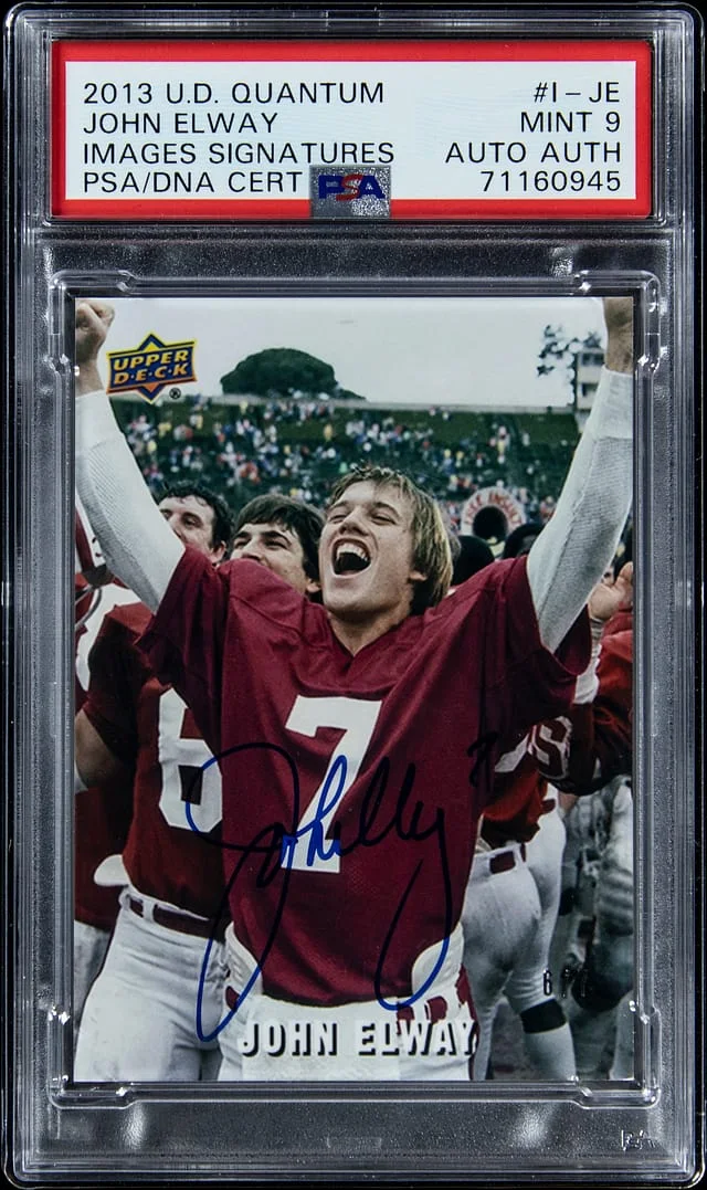 2013 Upper Deck John Elway Quantum Images Signatures #I-JE card image