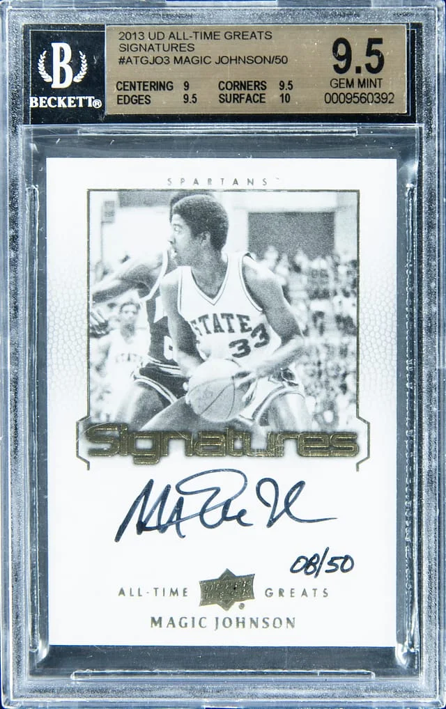 2013 Upper Deck Magic Johnson All-Time Greats Signatures #ATG-JO3 card image