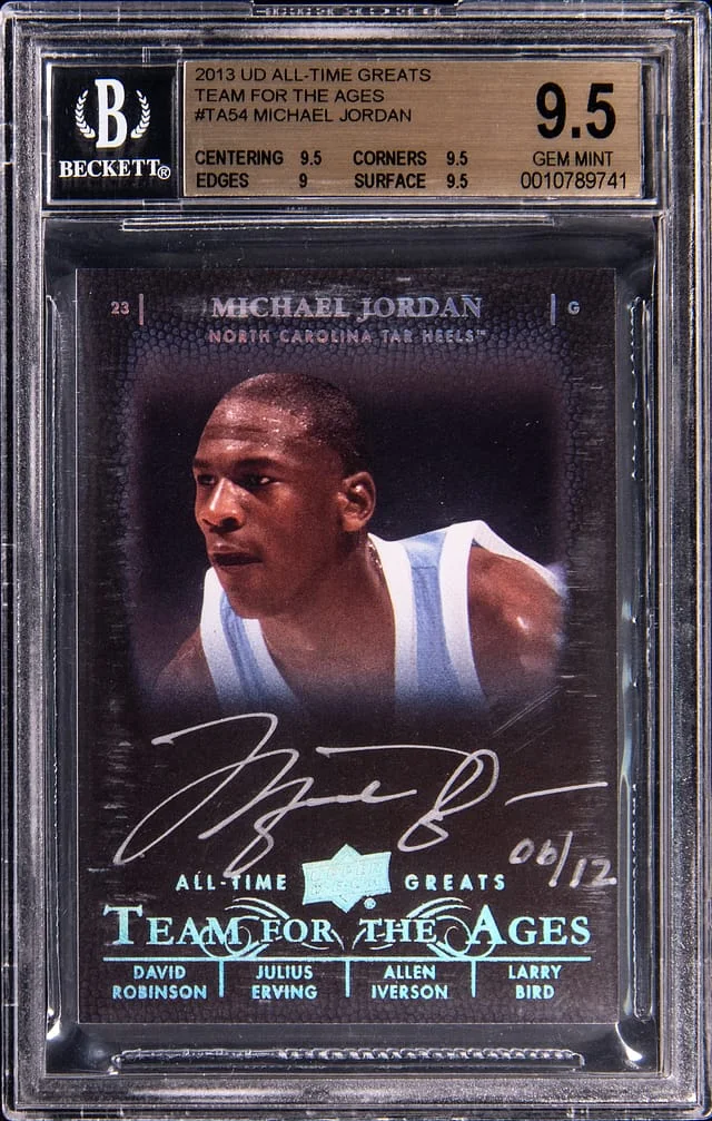 2013 Upper Deck Michael Jordan All-Time Greats Team for the Ages #TA5-4 card image