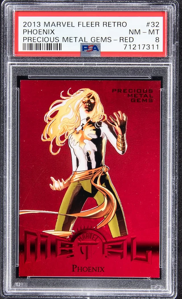 2013 Upper Deck Phoenix Marvel Fleer Retro Precious Metal Gems Red #32 card image